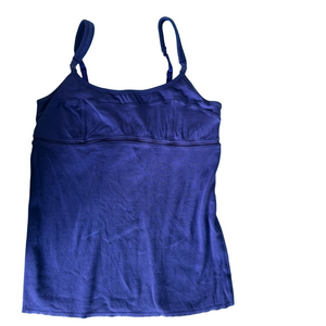 Lululemon Athletica Blue Fitted Sleeveless Tank with Built in Bra